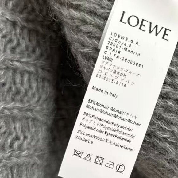 LOEWE Anagram oversized mohair-blend sweater - Picture 12 of 13